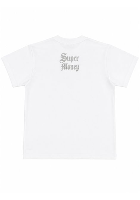 T-shirt con strass ARTSUPERMONEY KIDS | SMJTS04963WH